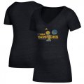 Golden State Warriors 2017 NBA Champions Womens T-Shirt Black