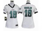 Nike Women NFL Philadelphia Eagles #18 Jeremy Maclin White Jerseys