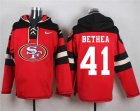 Nike San Francisco 49ers #41 Antoine Bethea Red Player Pullover Hoodie