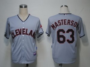 MLB Cleveland Indians #63 Masterson Grey[Cool Base]