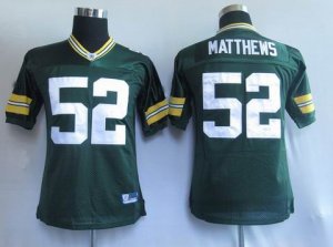 nfl green bay packers #52 matthews green[kids]