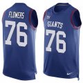 Nike New York Giants #76 Ereck Flowers Royal Blue Team Color Men Stitched NFL Limited Tank Top Jersey