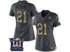 Womens Nike New England Patriots #21 Malcolm Butler Limited Black 2016 Salute to Service Super Bowl LI Champions NFL Jersey