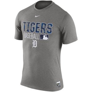 MLB Men\'s Detroit Tigers Nike 2016 AC Legend Issu T-Shirt - Gray