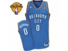 nba Oklahoma City Thunder #0 Russell Westbrook Blue[2012 Fianls Swingman]