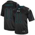 Nike Philadelphia Eagles #11 Carson Wentz Lights Out Black Men Stitched NFL Elite Jersey