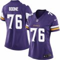 Women's Nike Minnesota Vikings #76 Alex Boone Limited Purple Team Color NFL Jersey