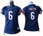 women chicago bears #6 jay cutler blue