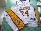 nba los angeles lakers #24 bryant white suit