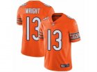 Mens Nike Chicago Bears #13 Kendall Wright Vapor Untouchable Limited Orange Rush NFL Jersey