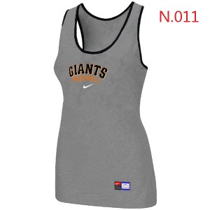 Nike San Francisco Giants Tri-Blend Racerback stretch Tank Top L.grey