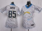 Nike Women San Diego Chargers #85 Antonio Gates FEM FAN Zebra Jerseys