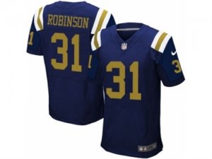 Mens Nike New York Jets #31 Khiry Robinson Elite Navy Blue Alternate NFL Jersey