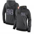 NFL Women's Nike Carolina Panthers #98 Star Lotulelei Stitched Black Anthracite Salute to Service Player Performance Hoodie