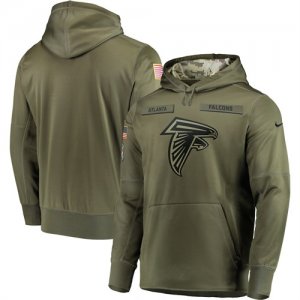 Nike Falcons Olive Salute To Service Mens Pullove Hoodie