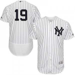 2016 Men New York Yankees #19 Masahiro Tanaka Majestic White Navy Flexbase Authentic Collection Player Jerse