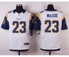 Nike NFL st. louis rams #23 mcleod white jerseys[Elite]