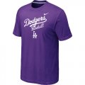 Nike MLB Los Angeles Dodgers 2014 Home Practice T-Shirt - Purple