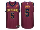 Nike NBA Cleveland Cavaliers #5 J.R. Smith Jersey 2017-18 New Season Wine Red Jersey