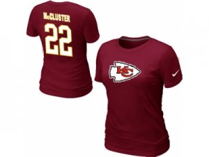 Women Nike Kansas City Chiefs #22 Dexter McCluster Name & Number T-Shirt Red