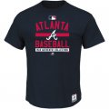 MLB Men's Atlanta Braves Majestic Big & Tall Authentic Collection Property T-Shirt - Navy