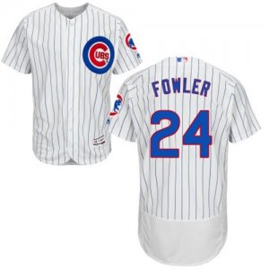 2016 Men Chicago Cubs #24 Dexter Fowler Majestic White Flexbase Authentic Collection Player Jersey