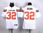 Nike Cleveland Browns #32 Jim Brown white jerseys(Elite)