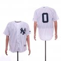 Yankees #0 Adam Ottavino White Cool Base Jersey