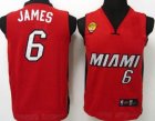 kids Miami Heats #6 James Swingman red[2011 Finals]