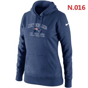 Women New England Patriots Heart & Soul Pullover Hoodie Blue