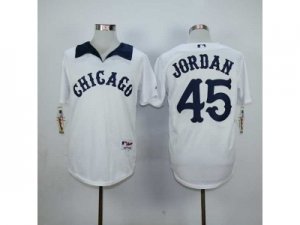 mlb jerseys chicago white sox #45 jordan white[m&n][jordan]