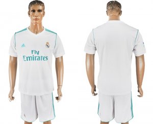 2017-18 Real Madrid Home Soccer Jersey