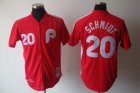 mlb philadelphia phillies #20 schmidt m&n red