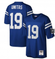 Mens Nike Indianapolis Colts #19 Johnny Unitas M&N blue jerseys