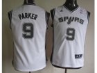 Youth nba san antonio spurs #9 parker white[revolution 30 swingman]