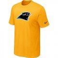 Carolina Panthers Sideline Legend Authentic Logo T-Shirt Yellow