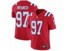 Mens Nike New England Patriots #97 Alan Branch Vapor Untouchable Limited Red Alternate NFL Jersey
