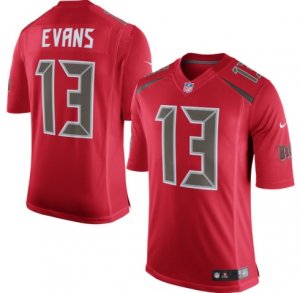 Mens Tampa Bay Buccaneers #13 Mike Evans Red Color Rush Limited Jersey