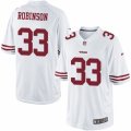 Mens Nike San Francisco 49ers #33 Rashard Robinson Limited White NFL Jersey