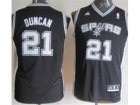 Youth nba San Antonio Spurs #21 Tim Duncan Black(Revolution 30 Swingman 2013 Finals Patch)