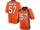 Mens Nike Denver Broncos #57 Demarcus Walker Limited Orange Team Color NFL Jersey