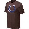 Indianapolis Colts Sideline Legend Authentic Logo T-Shirt Brown