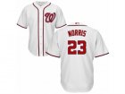 Mens Majestic Washington Nationals #23 Derek Norris Replica White Home Cool Base MLB Jersey