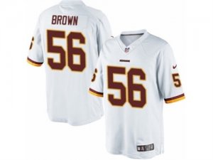 Mens Nike Washington Redskins #56 Zach Brown Limited White NFL Jersey