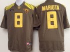 NCAA Oregon Ducks #8 Mariota Brown jerseys