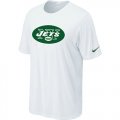 New York Jets Sideline Legend Authentic Logo T-Shirt White