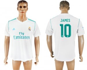 2017-18 Real Madrid 10 JAMES Home Thailand Soccer Jersey
