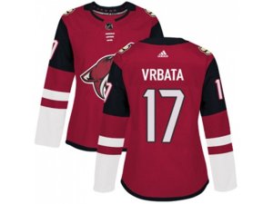 Women Adidas Phoenix Coyotes #17 Radim Vrbata Maroon Home Authentic Stitched NHL Jersey