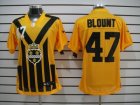 Nike Pittsburgh Steelers #47 Blount Yellow Colors 1933s Throwback Elite Jerseys