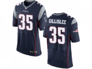 Mens Nike New England Patriots #35 Mike Gillislee Elite Navy Blue Team Color NFL Jersey